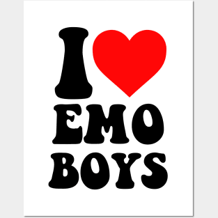 I Love Emo Boys Posters and Art